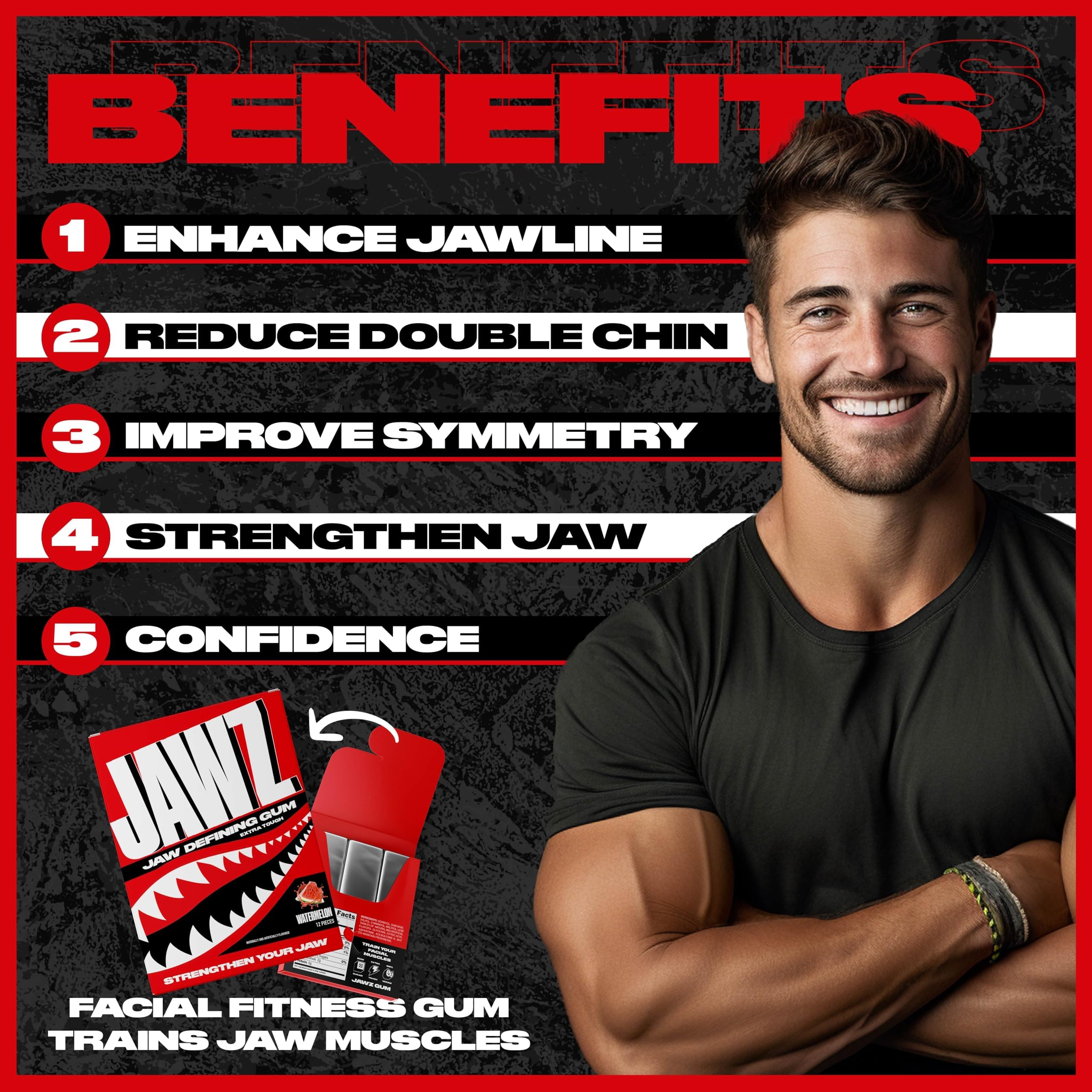 JAWZ GUM open pack with pieces visible illustrating convenient multi-pack supply