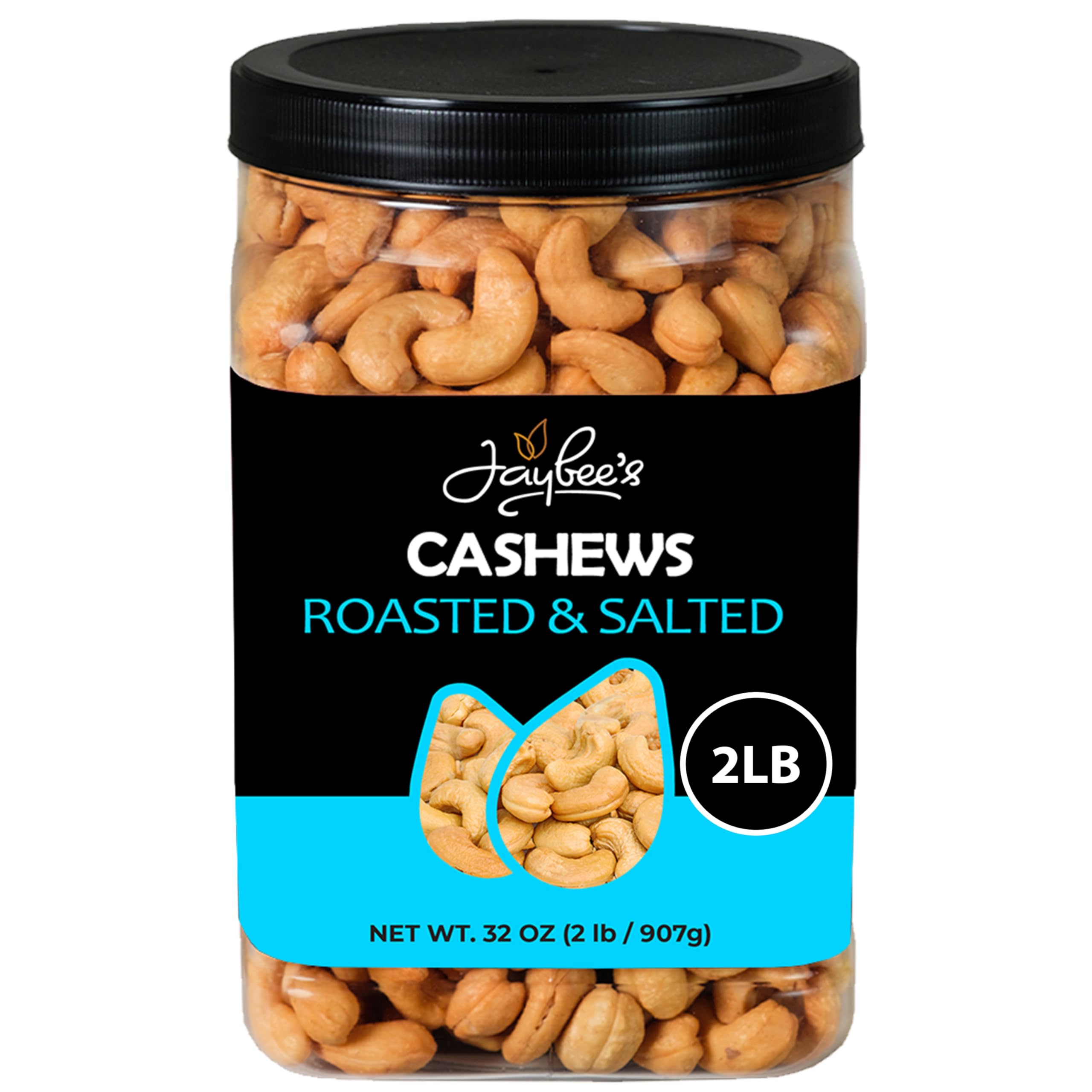 Jaybee's front-of-jar showing label and 32 oz size, clear freshness benefit