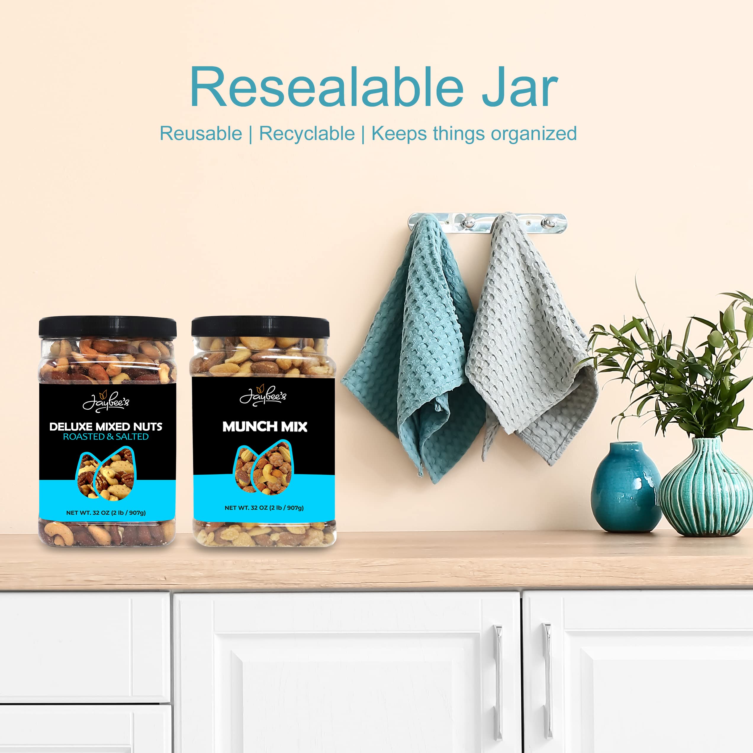 Jaybee's cashews tossed on salad, adds protein and crunch benefit