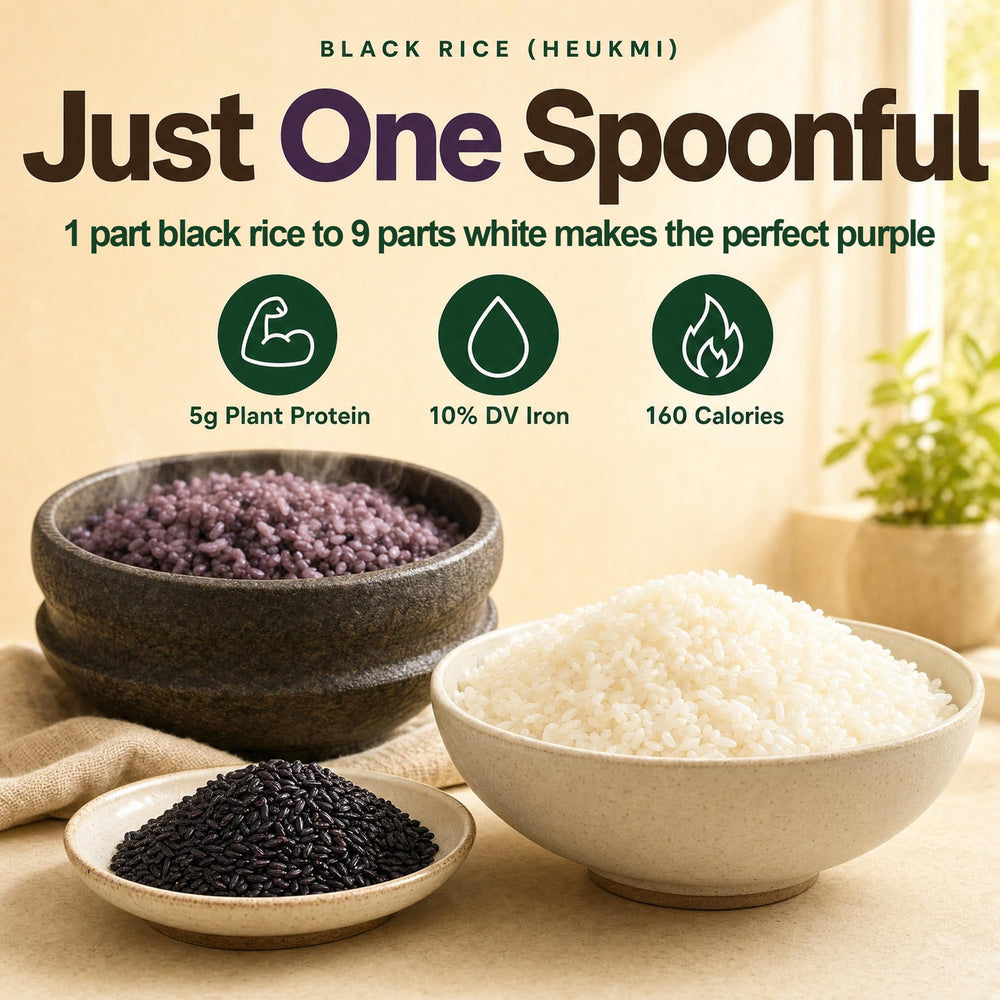 Jayone black rice uncooked grains close-up highlighting texture and color contrast benefits