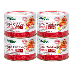 Jayone front packaging kimchi can showing brand and serving size benefit