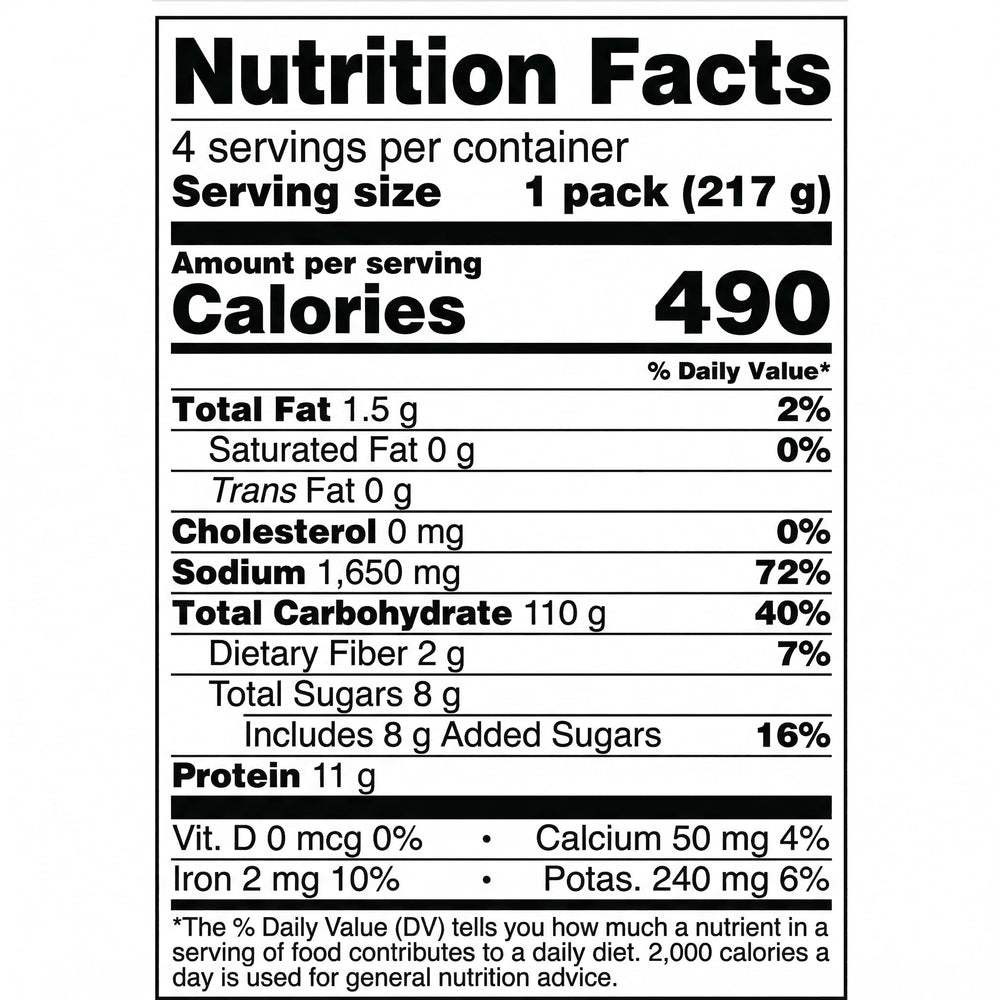 Jayone portion comparison showing single serving pack size convenience