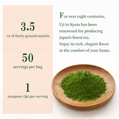 JEAU CHAU close-up of fine matcha texture demonstrating silky grind for smooth drinks