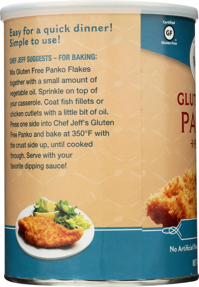 Jeff Nathan Creations texture close-up showing coarse panko flakes for extra-crisp coatings and airy crunch