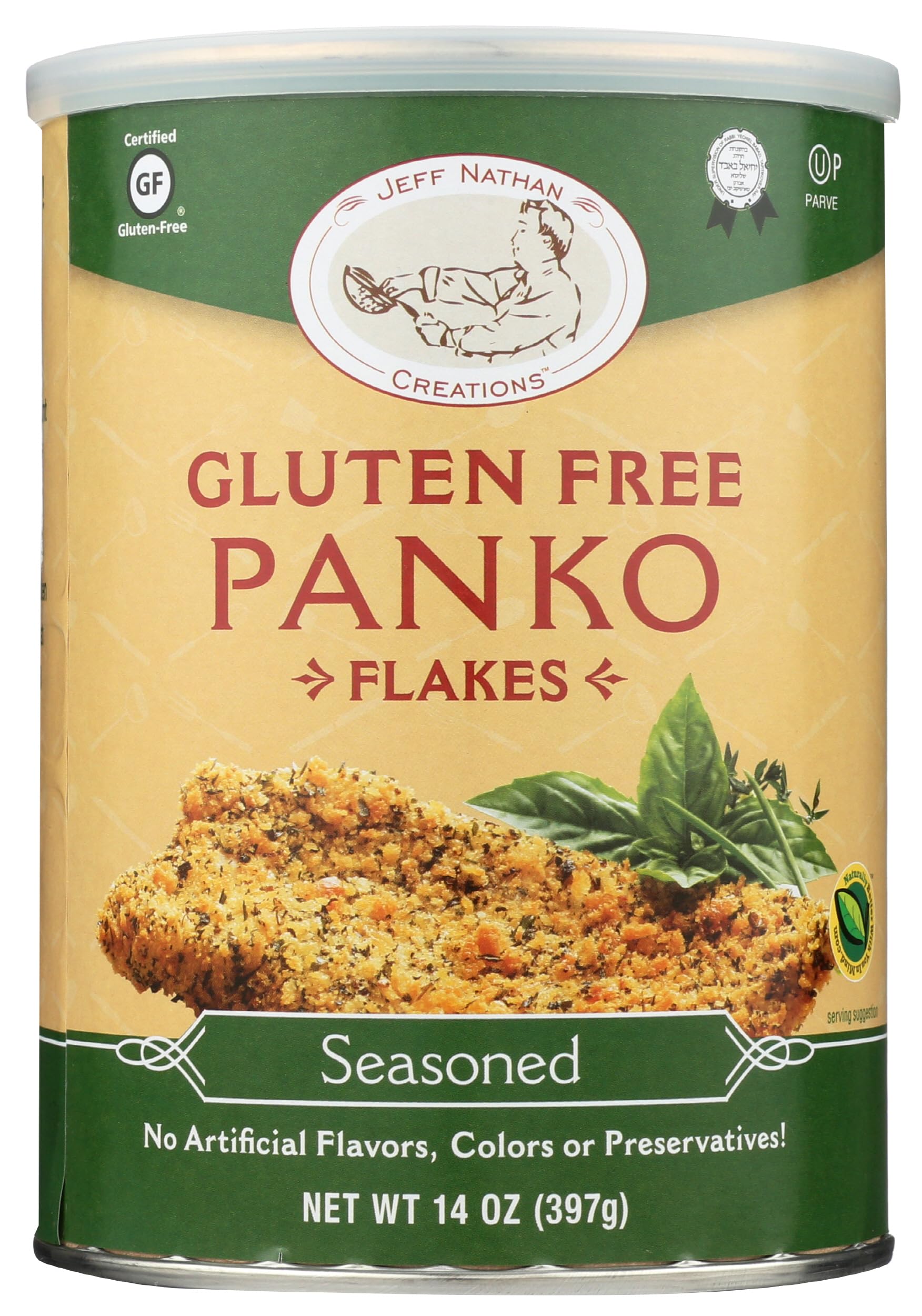 Jeff Nathan Creations front packaging showing gluten free benefit