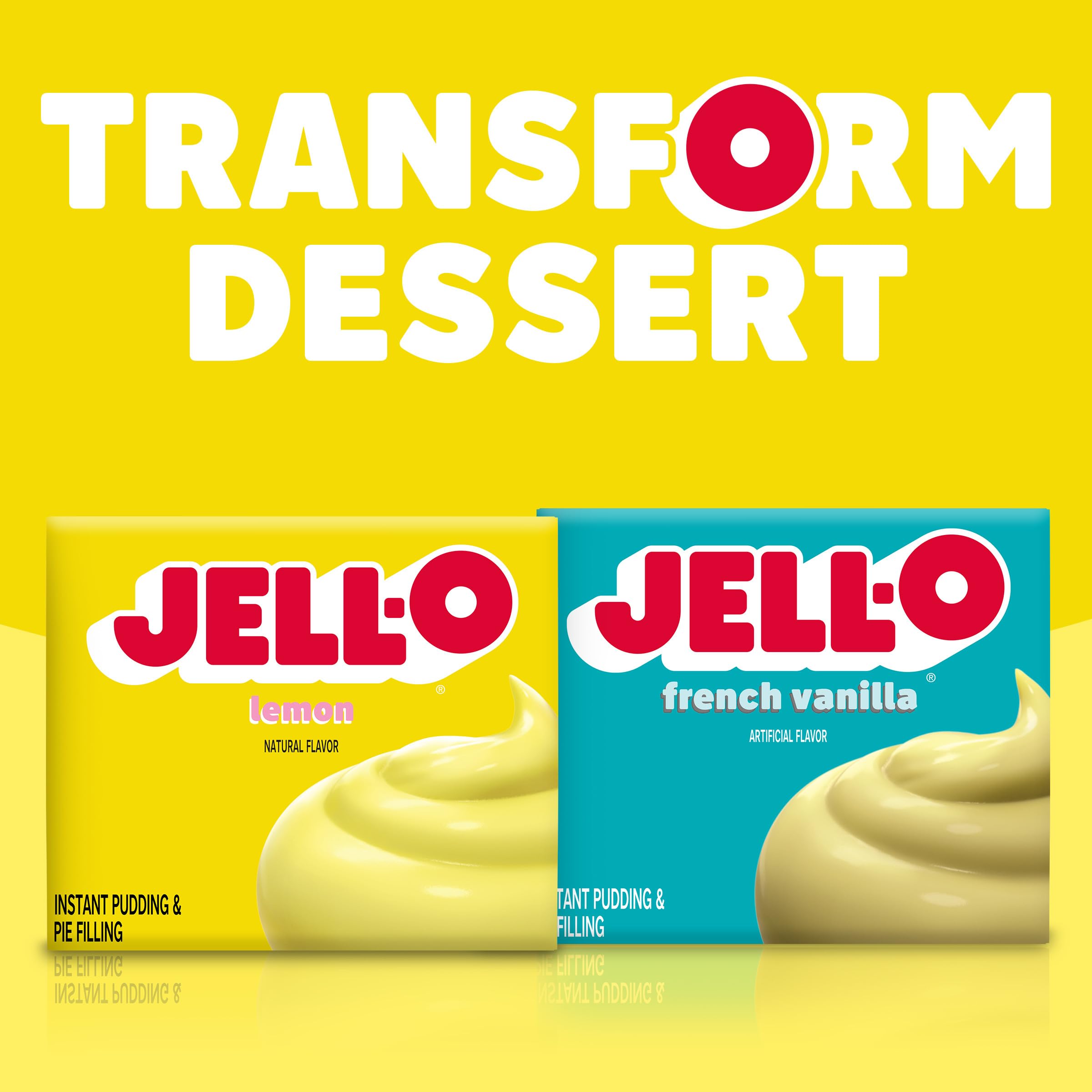 Family serving scene with Jell-O lemon desserts showing crowd-pleasing appeal
