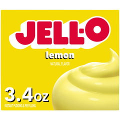 Jell-O lemon front packaging showing 24-count box and brand appeal