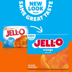 Jell-O open pouch with powdered mix highlighting easy preparation