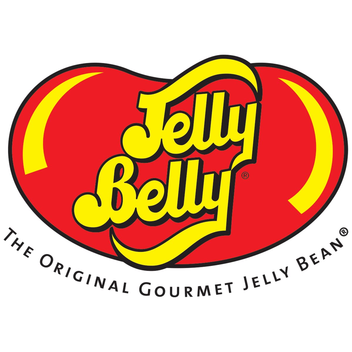 Jelly Belly 21-ounce box next to a scale showing weight and portion clarity