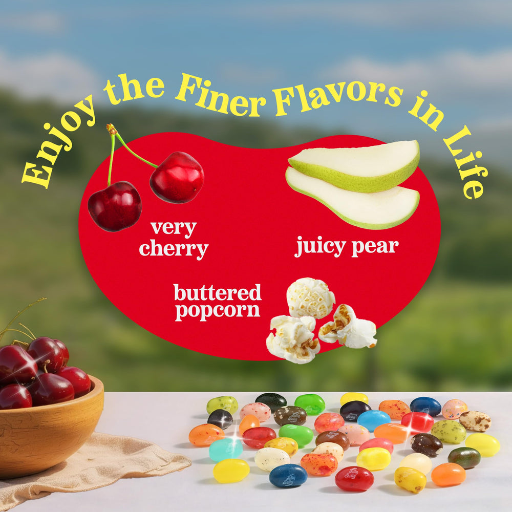 paired Jelly Belly beans displayed to show creative flavor combination ideas