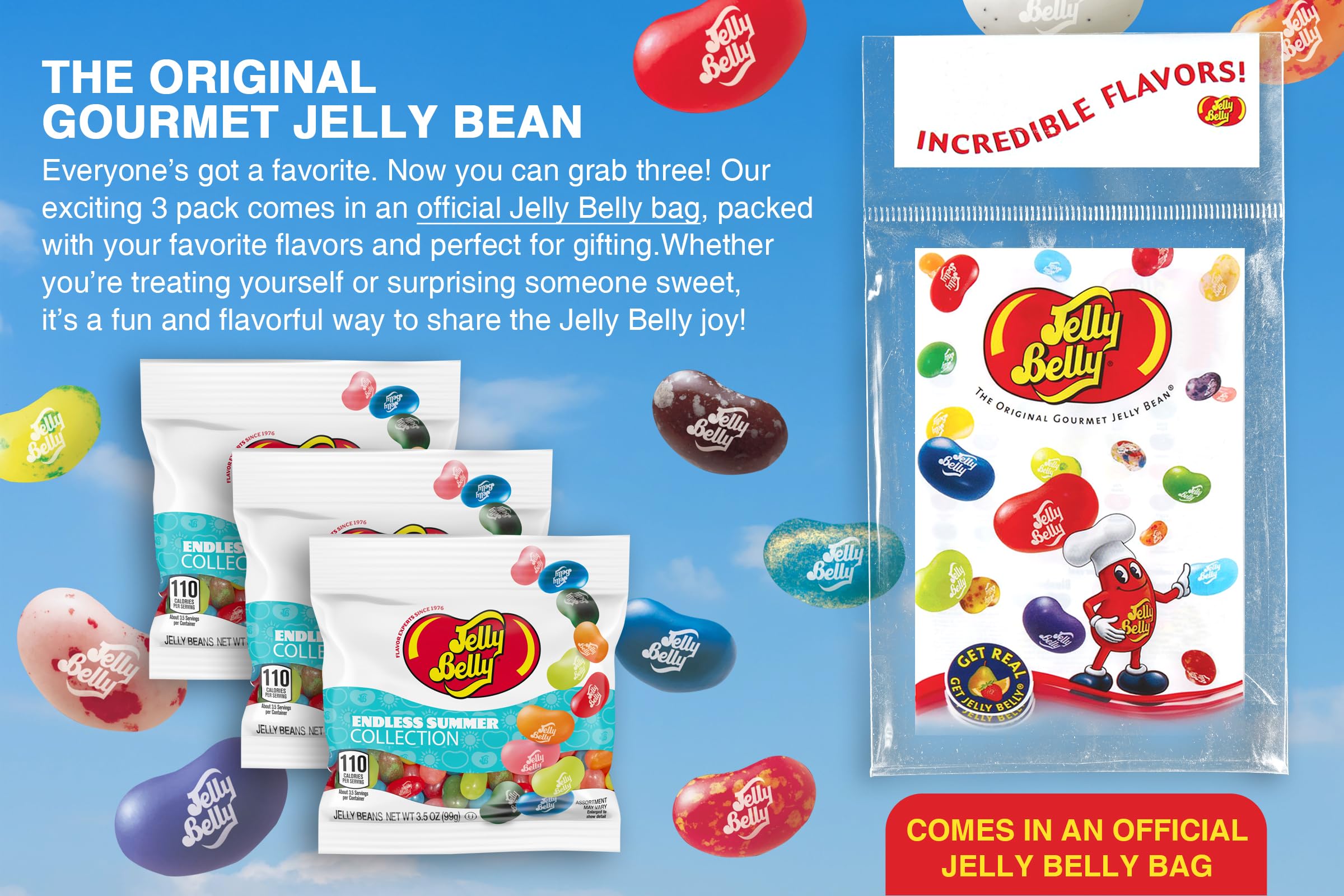 Jelly Belly bean texture close-up showing smooth shell and chewy interior for consistent bite