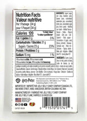Jelly Belly bean texture closeup showing glossy coating and chew quality benefit