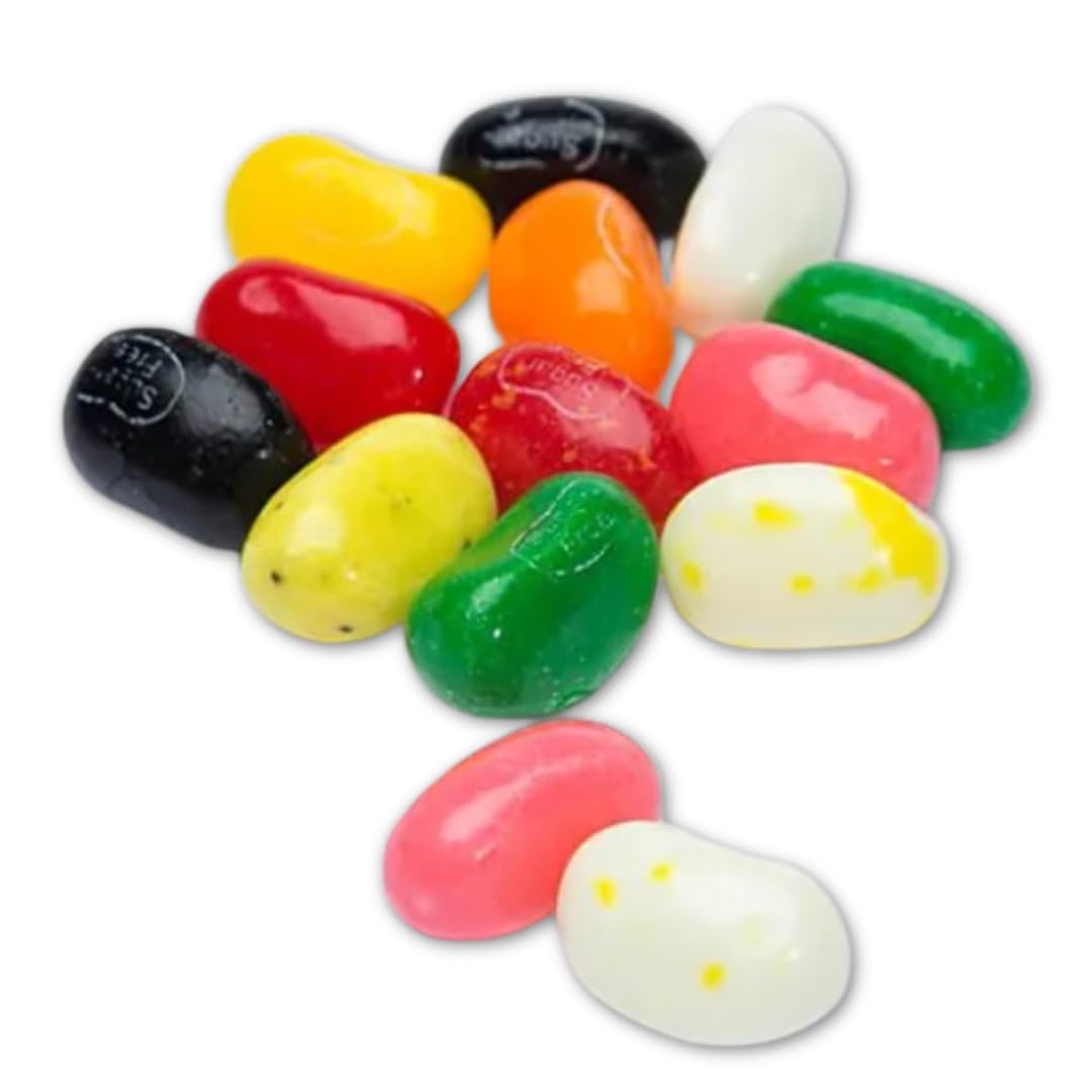 LYZA'S SWEETS & TREATS Jelly Belly beans texture detail shows chewy consistency