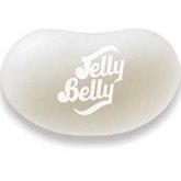 Jelly Belly close-up of coconut beans highlighting authentic coconut flavor