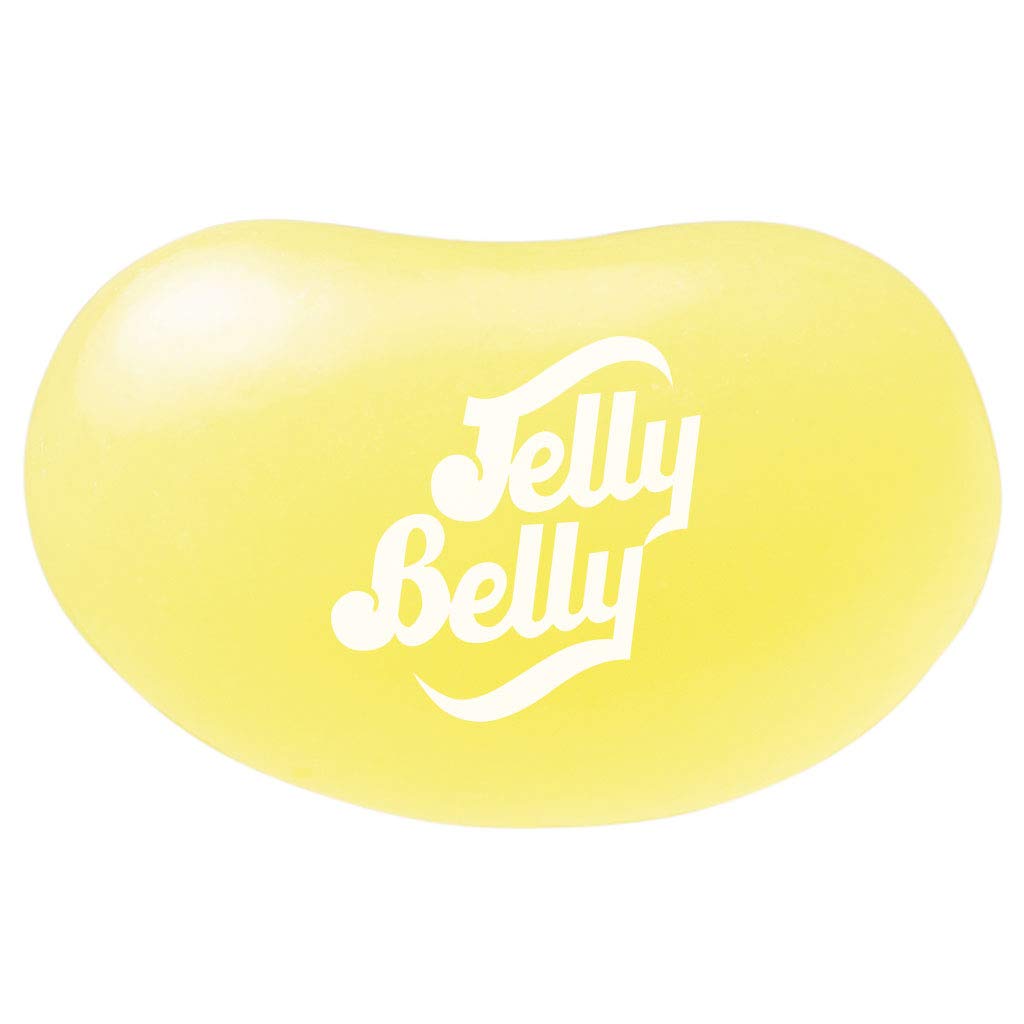 Jelly Belly close-up of crushed pineapple jelly bean texture showing true pineapple flavor