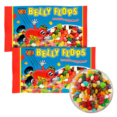 Jelly Belly front bag showing two 2 lb packs and brand freshness