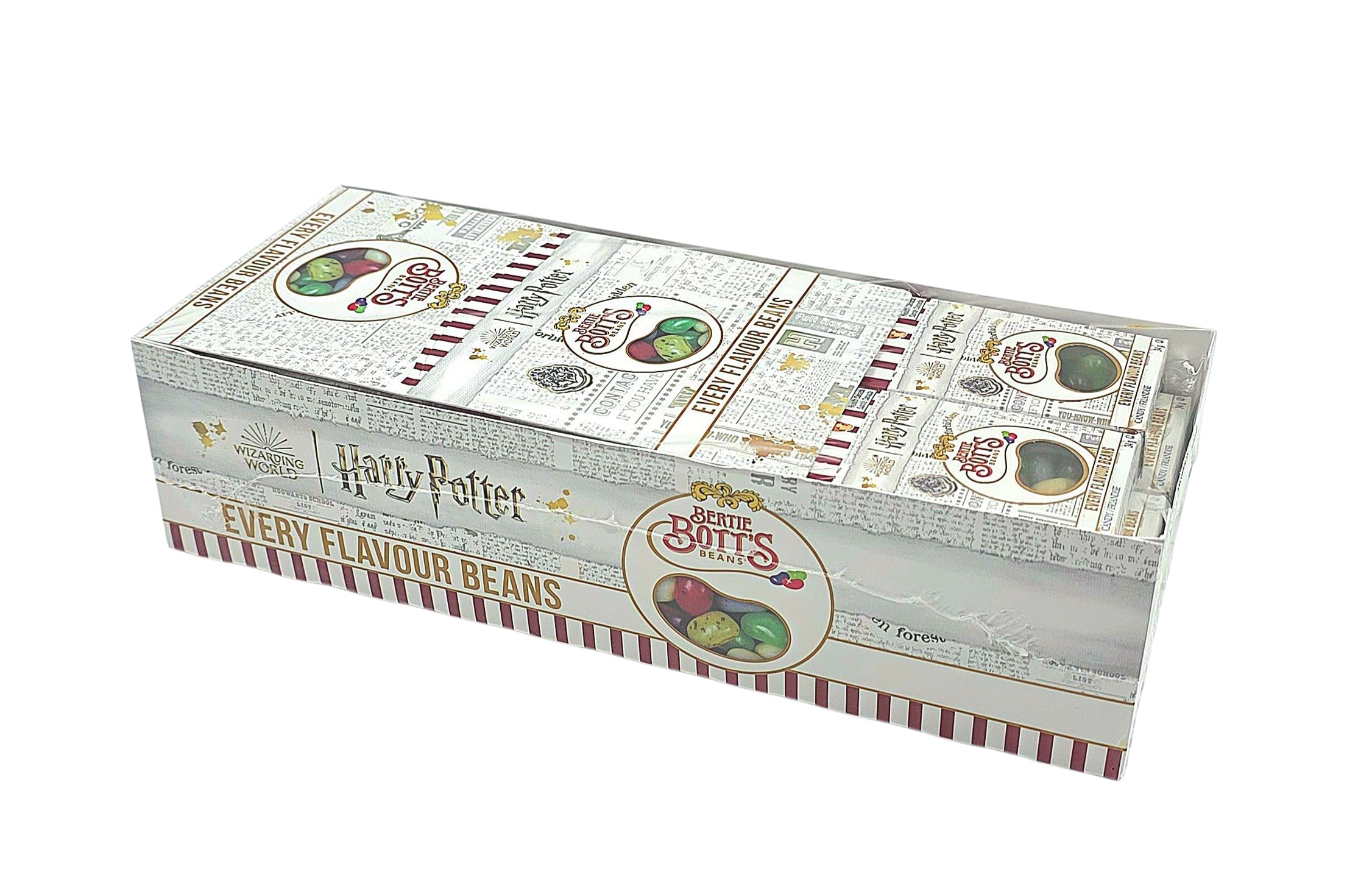 Jelly Belly front packaging Bertie Bott's showing branded box and collectible look