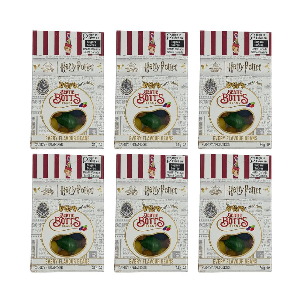 Jelly Belly Harry Potter front packaging showing collectible box and flavor mix benefit