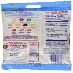 LYZA'S SWEETS & TREATS Jelly Belly open bag close-up highlights colorful variety