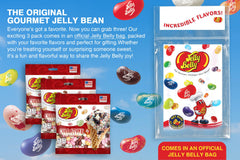 Jelly Belly open resealable Grab & Go bag illustrating freshness and portability