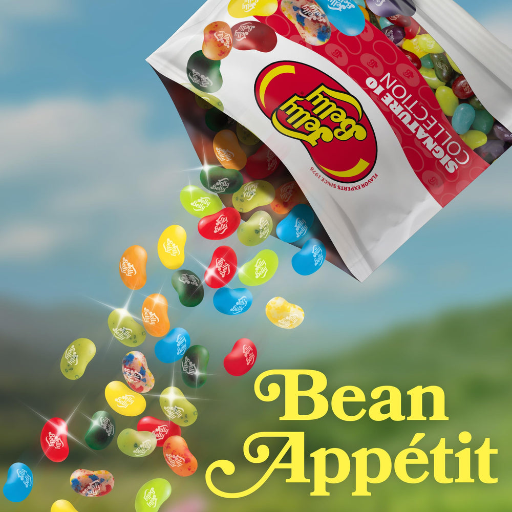 Jelly Belly on a party table display showing festive appeal and gift readiness