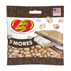 Jelly Belly open resealable bag displaying convenience for snacks on the go