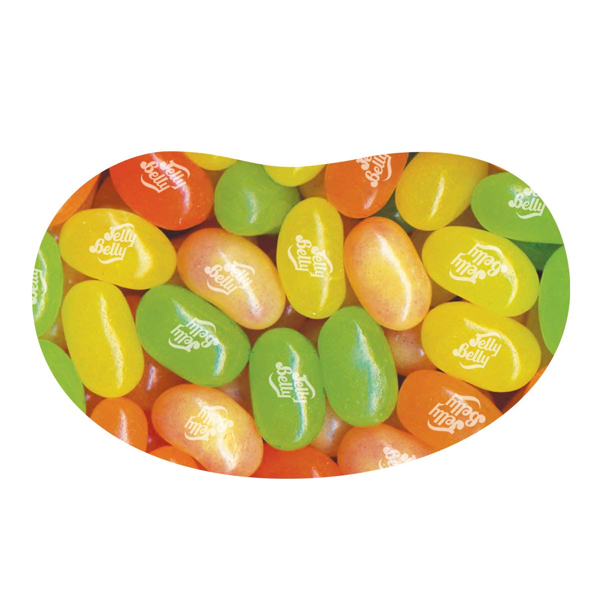 Jelly Belly close-up of bean texture showing natural fruit-juice flavor