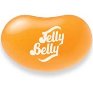 Jelly Belly close up of bean texture highlighting natural orange flavor