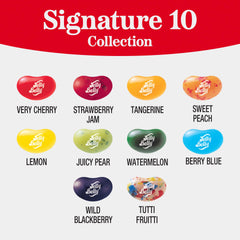 Jelly Belly three bags stacked demonstrating portion control and sharing ease