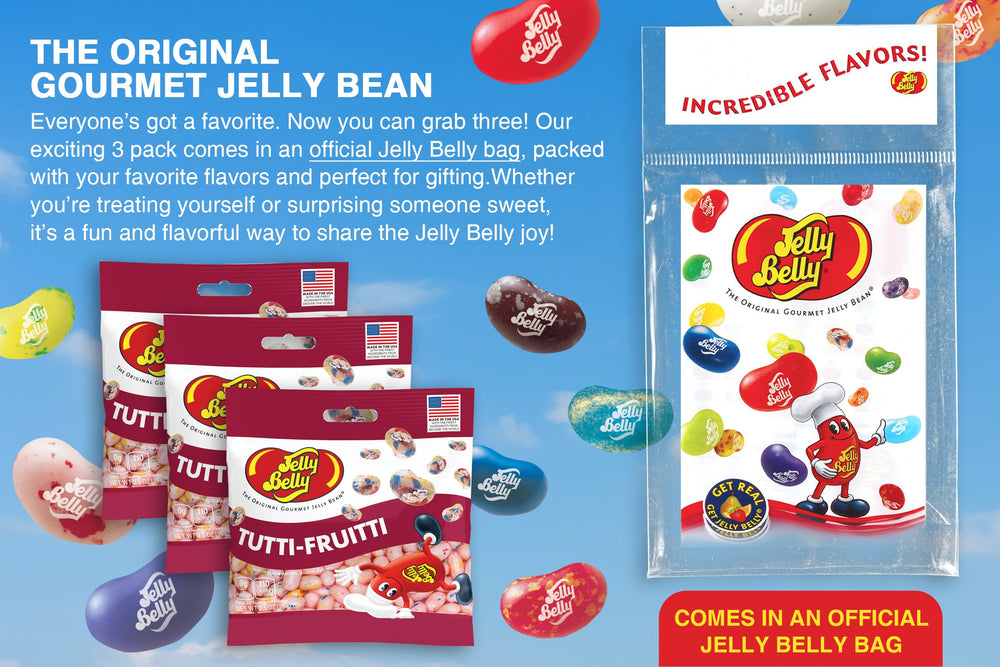 Jelly Belly close-up of speckled bean texture highlighting chewy consistency