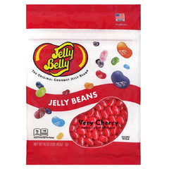Jelly Belly front bag view showing product and resealable seal benefits