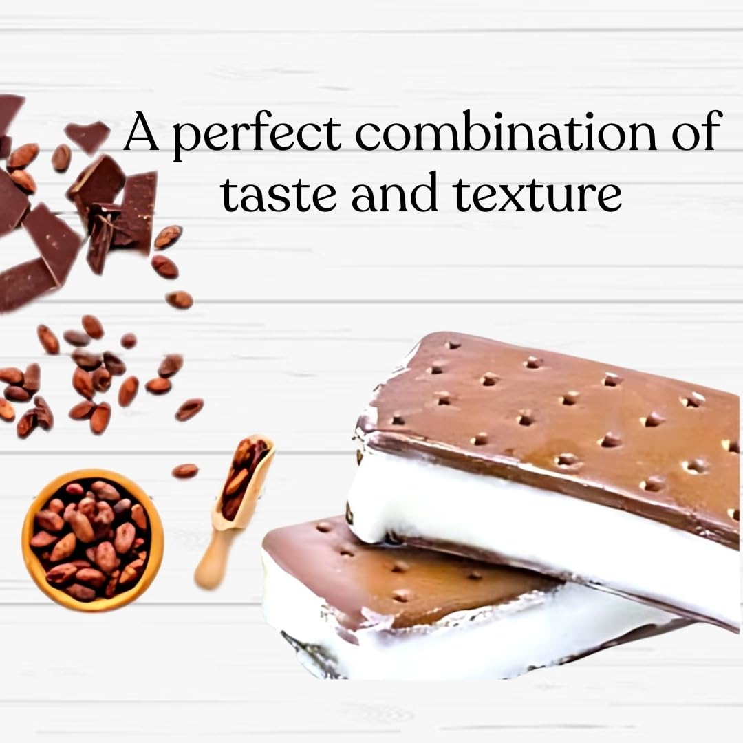 Jellybean Foods wafer surrounding ice cream forming a homemade sandwich, easy assembly