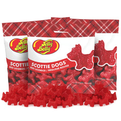 Jelly Belly front packaging showing scottie-dog shapes and portioned convenience