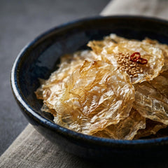 JEOLLANAMDO served jar of jerky bites demonstrating snack portability