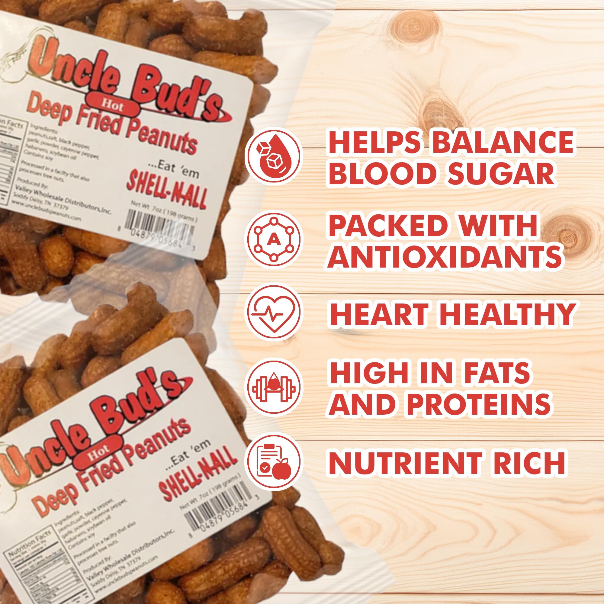 Jerky-n-Spice close-up of seasoned peanut shell highlighting crunchy spicy coating benefit