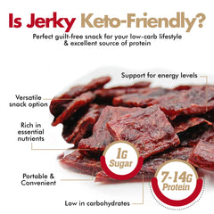 Jerky-n-Spice stick held in hand to show scale and grab-and-go convenience