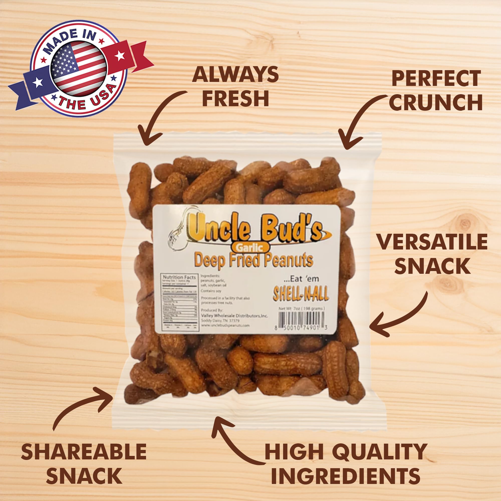 Jerky-n-Spice Uncle Bud's open bag in hand ready-to-eat for convenience benefit