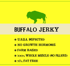 Jerky.com buffalo jerky size comparison beside a smartphone demonstrating pack portability