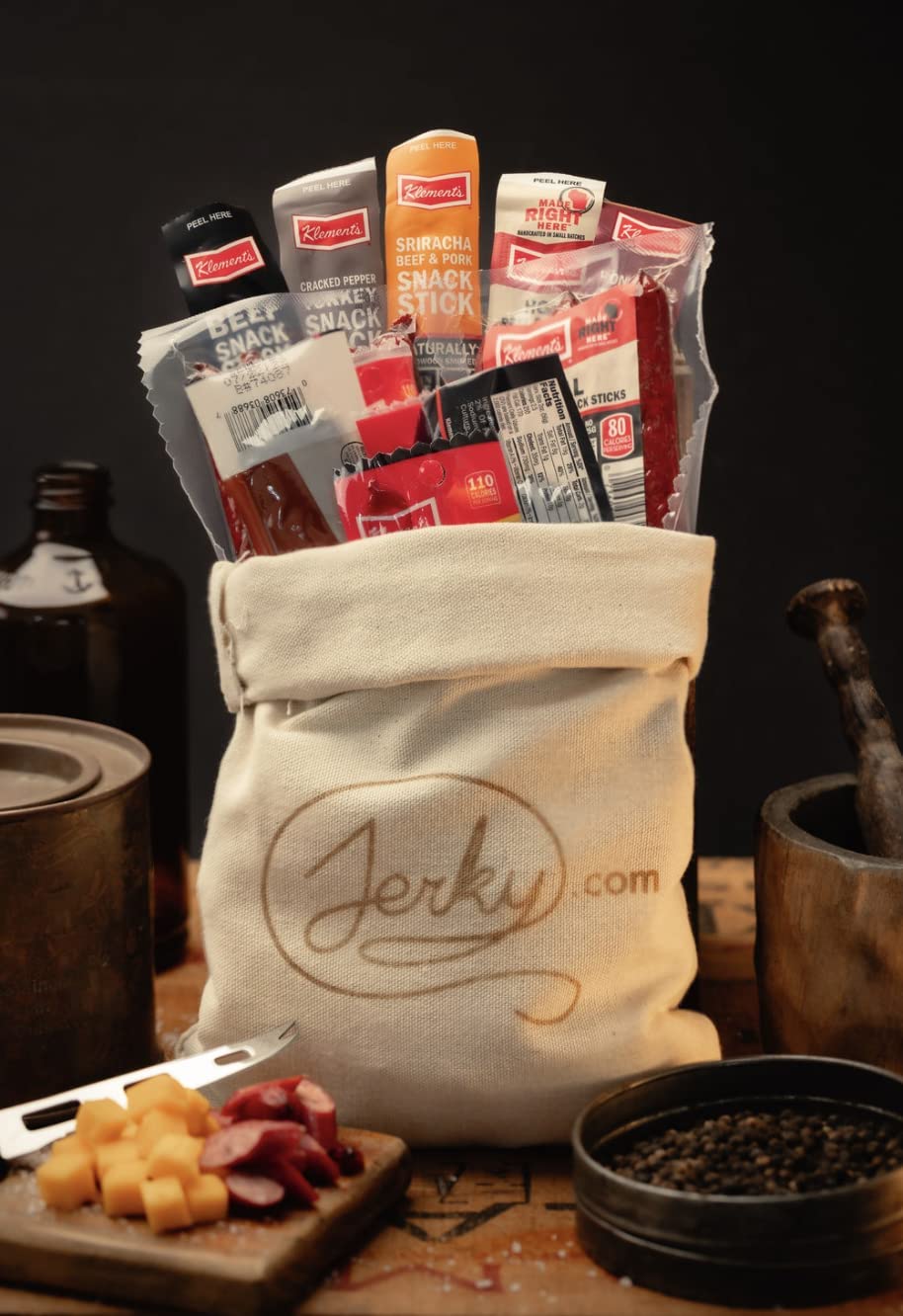 Jerky.com close-up of beef stick texture highlighting real-ingredient quality