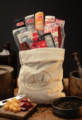 Jerky.com close-up of beef stick texture highlighting real-ingredient quality