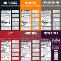 Jerky.com individually wrapped sticks spread for portable snacking benefit
