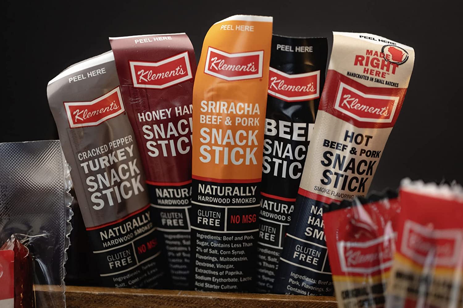Jerky.com size comparison with ruler demonstrating compact single-serve portions