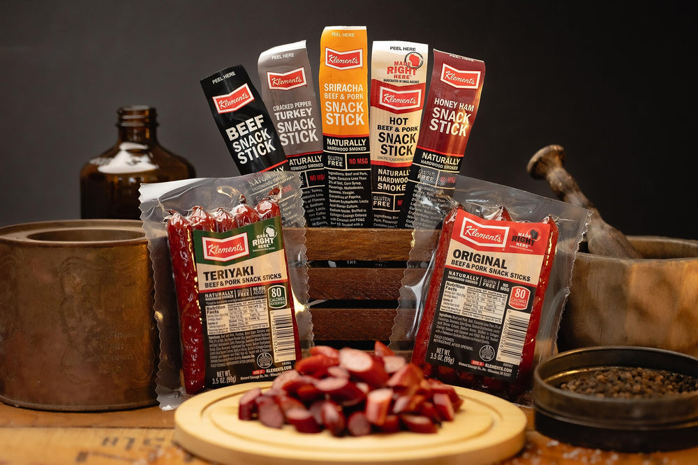 Jerky.com hand holding a stick for size reference and portion control