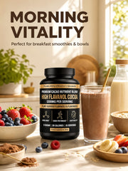 JERYMVA powder blending into smoothie for easy daily use benefit
