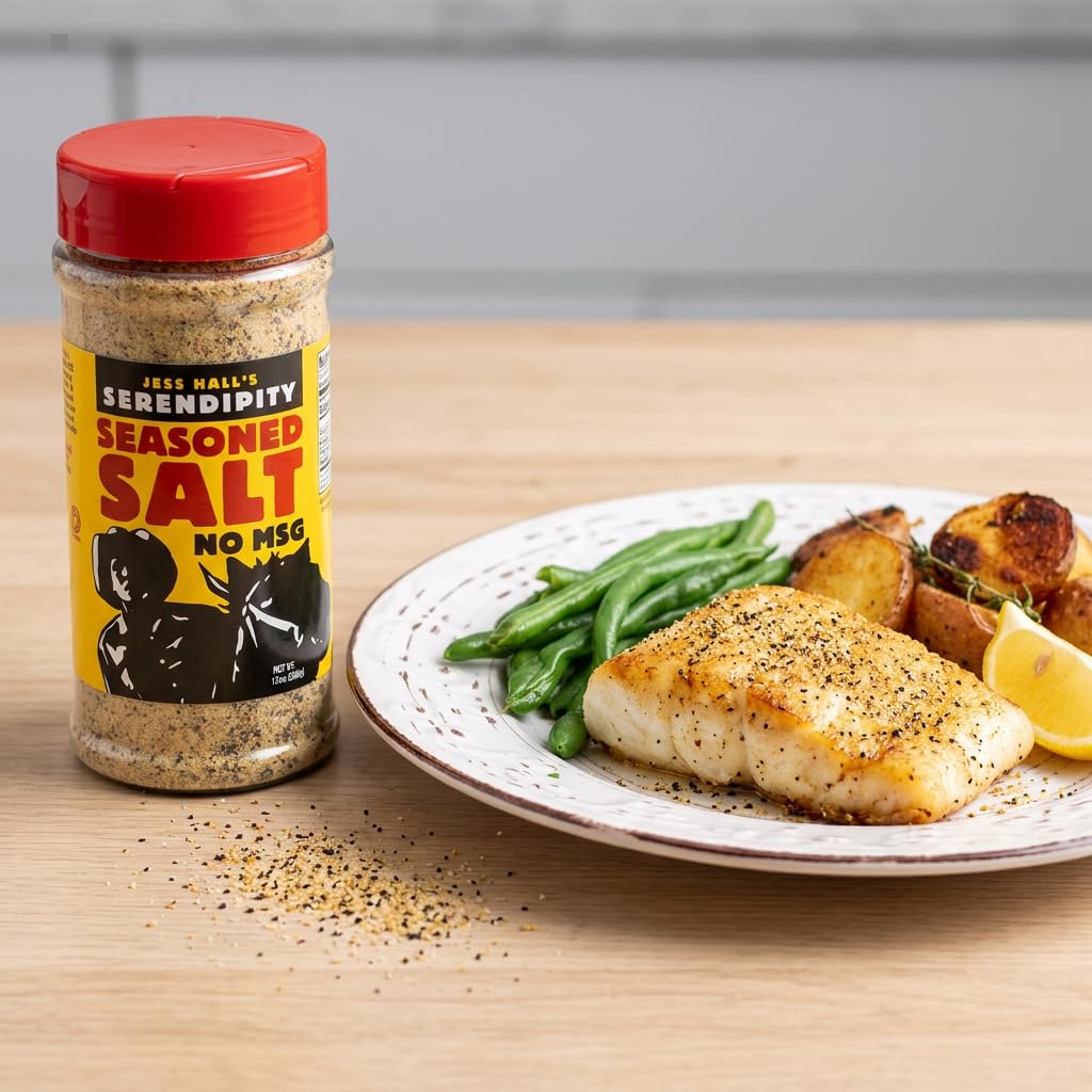 Jess Hall's Serendipity sprinkled on fries adding crispy, savory finish and balanced seasoning