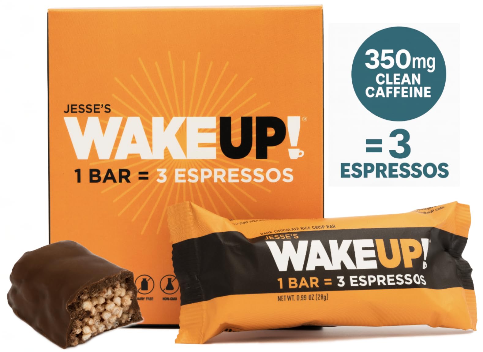 Jesse's WakeUP! close-up of crisp texture highlighting satisfying crunch