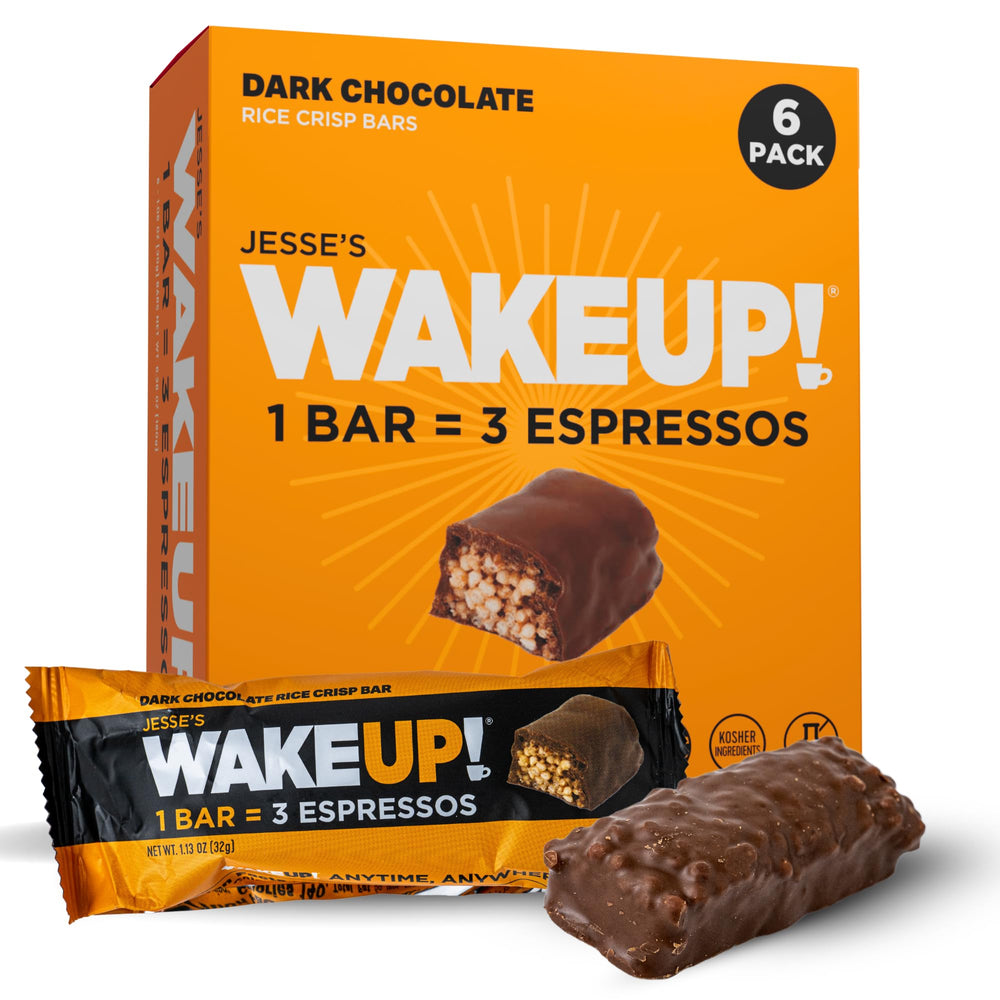 Jesse's WakeUP! front packaging showing 6-pack convenience and energy