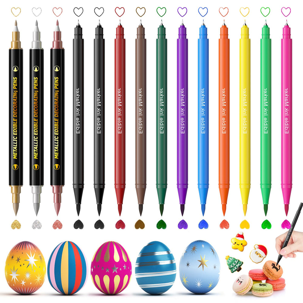 Jewem front packaging showing full 14-piece edible marker set and organized layout