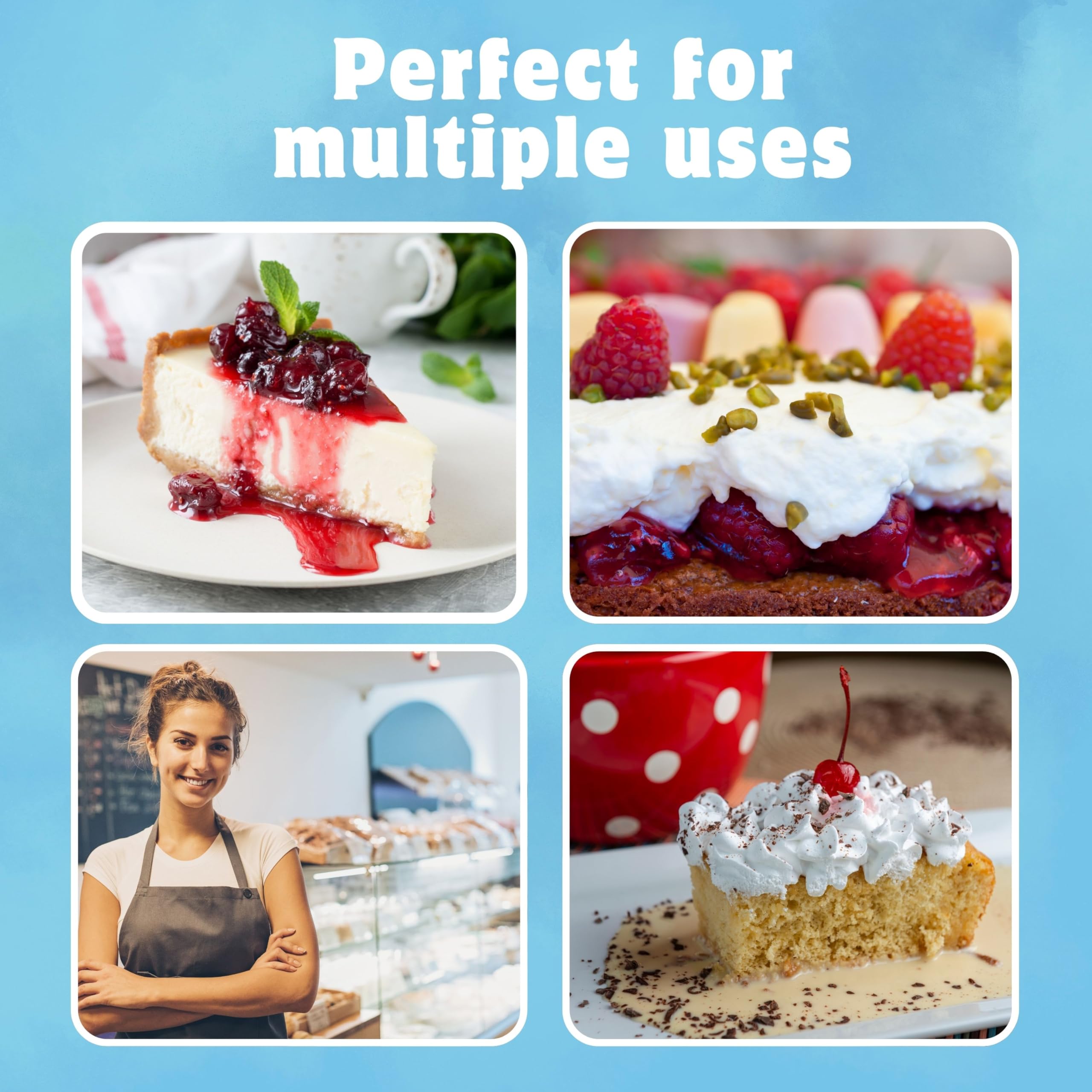 Jeynúuss fillings in a bakery prep scene, efficient for catering and production