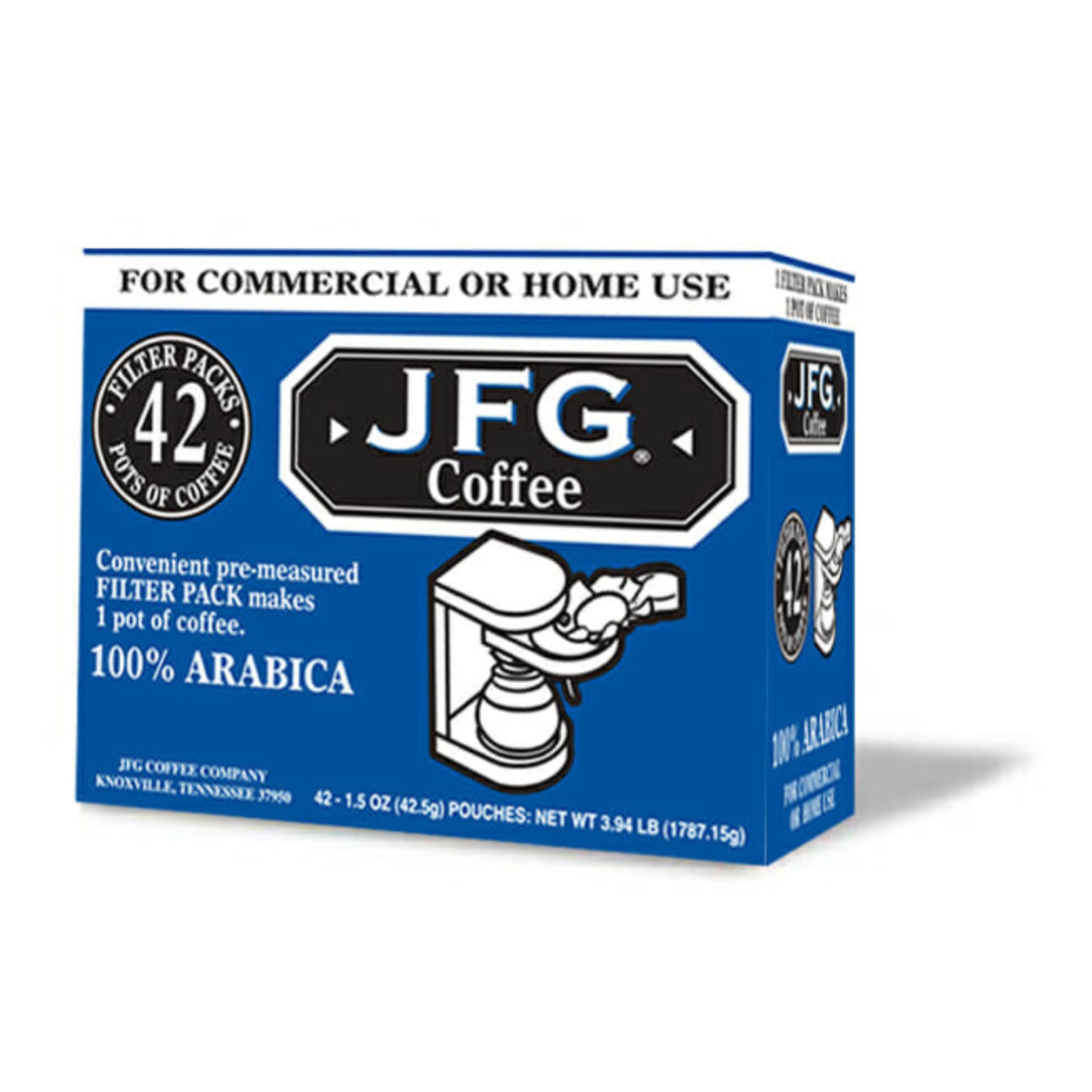 JFG close-up of medium-dark grind texture highlighting consistent extraction
